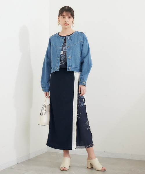 DOLLUPOOPS（ドールアップウップス）の「doll up oops カラーステッチGジャン（デニムジャケット・レディース・ブルー・FREE）」の3枚目の写真