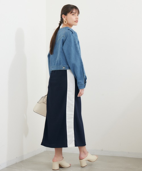 DOLLUPOOPS（ドールアップウップス）の「doll up oops カラーステッチGジャン（デニムジャケット・レディース・ブルー・FREE）」の5枚目の写真