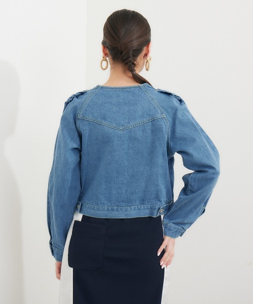 DOLLUPOOPS（ドールアップウップス）の「doll up oops カラーステッチGジャン（デニムジャケット・レディース・ブルー・FREE）」の13枚目の写真