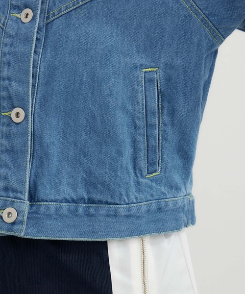 DOLLUPOOPS（ドールアップウップス）の「doll up oops カラーステッチGジャン（デニムジャケット・レディース・ブルー・FREE）」の19枚目の写真