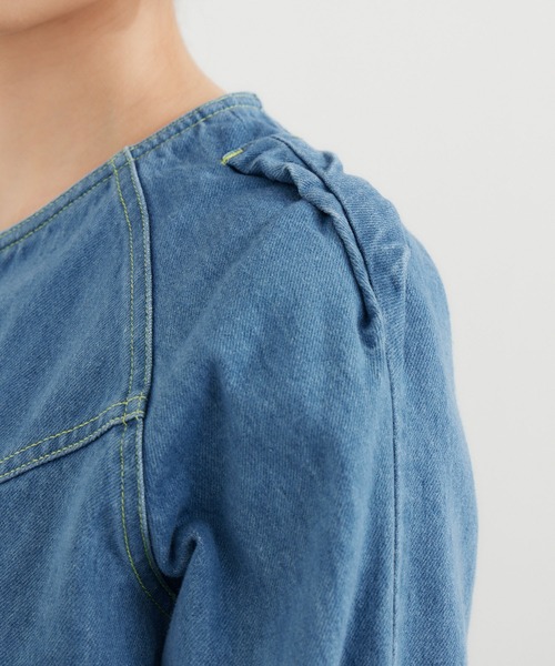 DOLLUPOOPS（ドールアップウップス）の「doll up oops カラーステッチGジャン（デニムジャケット・レディース・ブルー・FREE）」の21枚目の写真