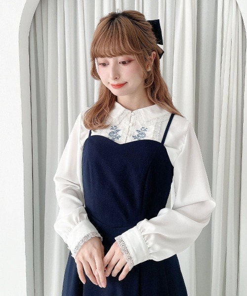 an another angelus（アンアナザーアンジェラス）の「【新色追加】バックカッティングキャミワンピース/ananotherangelus（ワンピース・レディース・ライトベージュ/ブルー/ネイビー/トップグレー/ブルーグリーン/グレー・FREE）」の13枚目の写真