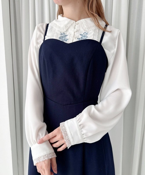 an another angelus（アンアナザーアンジェラス）の「【新色追加】バックカッティングキャミワンピース/ananotherangelus（ワンピース・レディース・ライトベージュ/ブルー/ネイビー/トップグレー/ブルーグリーン/グレー・FREE）」の16枚目の写真