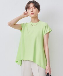 【WEB限定カラーあり】バックフレアニットTシャツ