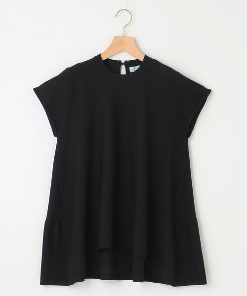 組曲(クミキョク)の「【WEB限定カラーあり】バックフレアニットTシャツ(ニット/セーター・レディース・ブラック系/スモーキーグリーン系9/アイボリー系・F)」の18枚目の写真