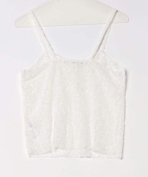 Mayree（メイリー）の「【Mayree】花柄レースキャミ（キャミソール・レディース・ホワイト・FREE）」の7枚目の写真