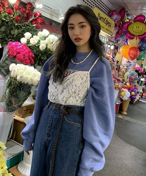 Mayree（メイリー）の「【Mayree】花柄レースキャミ（キャミソール・レディース・ホワイト・FREE）」の2枚目の写真