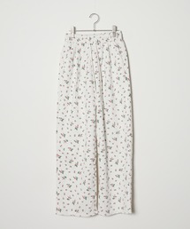 韓国風総柄花柄スウェットパンツ