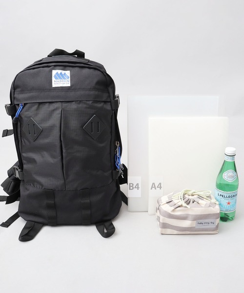 MADDEN（メデン）の「撥水加工 プリーツポケット アウトドア 大容量 バックパック DAY LITE（デイライト）（バックパック/リュック・メンズ・ブラック・FREE）」の12枚目の写真