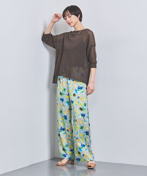 UNITED ARROWS（ユナイテッドアローズ）の「ペーパー ショートスリーブ ニット（ニット/セーター・レディース・オフホワイト/ブラウン/ダークブラウン/ライム/ベージュ/ナチュラル/その他6・FREE）」の18枚目の写真