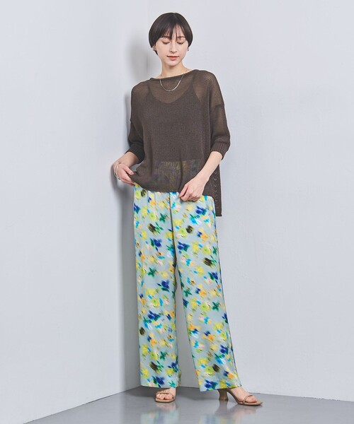 UNITED ARROWS（ユナイテッドアローズ）の「ペーパー ショートスリーブ ニット（ニット/セーター・レディース・オフホワイト/ブラウン/ダークブラウン/ライム/ベージュ/ナチュラル/その他6・FREE）」の19枚目の写真