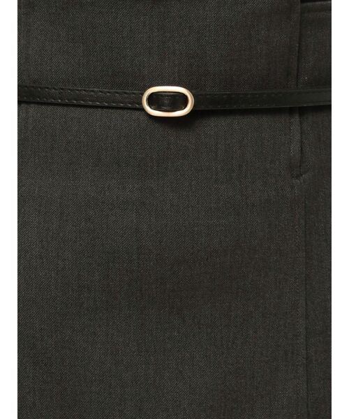 LAGUNAMOON（ラグナムーン）の「バイカラーベルトスカート（スカート・レディース・チャコールグレー/ホワイト・MEDIUM/SMALL）」の13枚目の写真