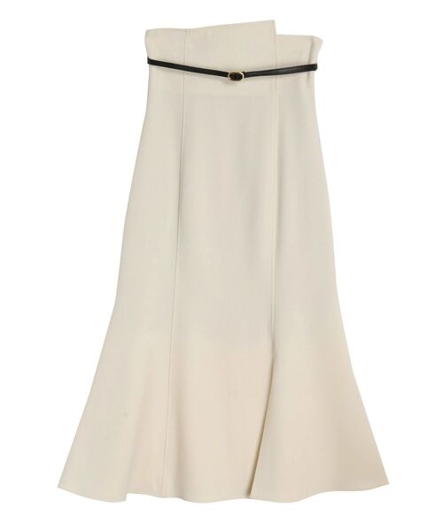 LAGUNAMOON（ラグナムーン）の「バイカラーベルトスカート（スカート・レディース・チャコールグレー/ホワイト・MEDIUM/SMALL）」の14枚目の写真