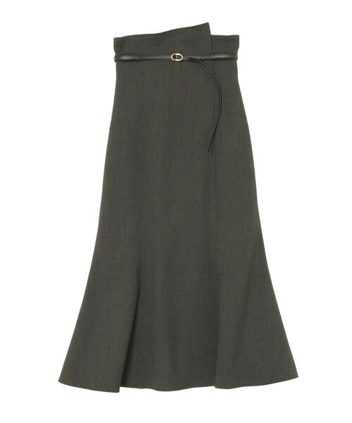 LAGUNAMOON（ラグナムーン）の「バイカラーベルトスカート（スカート・レディース・チャコールグレー/ホワイト・MEDIUM/SMALL）」の22枚目の写真