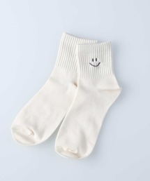 【BASIC SOCKS】スマイル無地 ソックス