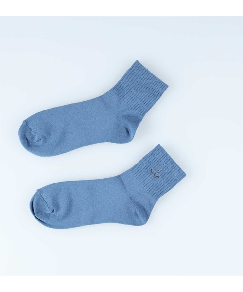 Right-on（ライトオン）の「【BASIC SOCKS】スマイル無地 ソックス（ソックス/靴下・レディース・イエロー/オフホワイト/グレー/ブルー/ブラック・フリー）」の4枚目の写真