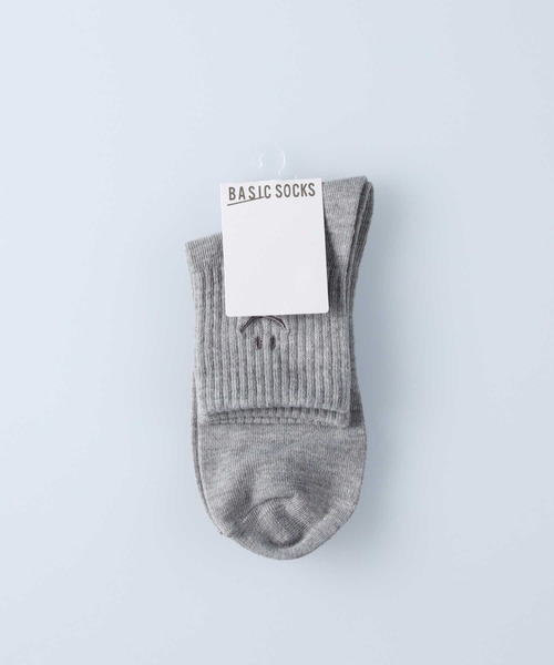 Right-on（ライトオン）の「【BASIC SOCKS】スマイル無地 ソックス（ソックス/靴下・レディース・イエロー/オフホワイト/グレー/ブルー/ブラック・フリー）」の8枚目の写真