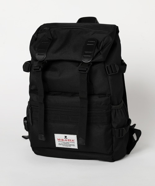 MAKAVELIC(マキャベリック)の「MAKAVELIC/CORDURA(R) DOUBLE BELT AD MIX DAYPACK(バックパック/リュック・メンズ・ダークネイビー/ブラック・F)」の2枚目の写真