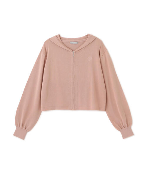 JILL by JILL STUART(ジルバイジルスチュアート)の「◇UV加工ロゴ刺しゅうニットパーカー(パーカー・レディース・ブラック/ピンク/ホワイト系その他・FREE)」の11枚目の写真