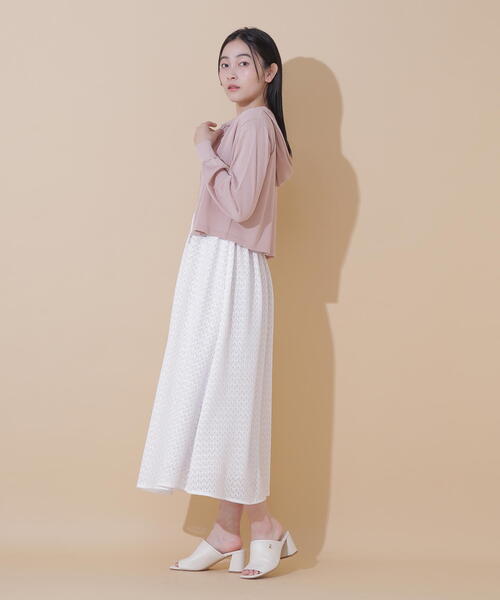 JILL by JILL STUART(ジルバイジルスチュアート)の「◇UV加工ロゴ刺しゅうニットパーカー(パーカー・レディース・ブラック/ピンク/ホワイト系その他・FREE)」の14枚目の写真