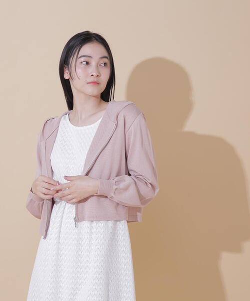 JILL by JILL STUART(ジルバイジルスチュアート)の「◇UV加工ロゴ刺しゅうニットパーカー(パーカー・レディース・ブラック/ピンク/ホワイト系その他・FREE)」の17枚目の写真