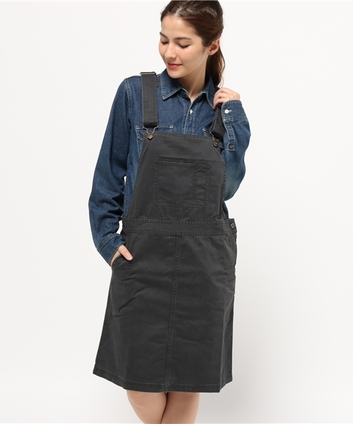 SEVENDAYS=SUNDAY（セブンデイズサンデイ）の「ジャンパースカート（ジャンパースカート・レディース・オフホワイト/チャコールグレー/カモフラージュ/カーキ・LARGE/MEDIUM）」の2枚目の写真