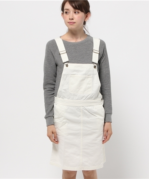 SEVENDAYS=SUNDAY（セブンデイズサンデイ）の「ジャンパースカート（ジャンパースカート・レディース・オフホワイト/チャコールグレー/カモフラージュ/カーキ・LARGE/MEDIUM）」の5枚目の写真