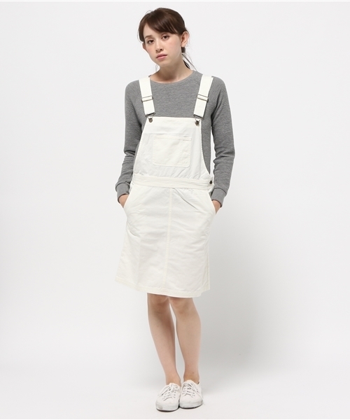 SEVENDAYS=SUNDAY（セブンデイズサンデイ）の「ジャンパースカート（ジャンパースカート・レディース・オフホワイト/チャコールグレー/カモフラージュ/カーキ・LARGE/MEDIUM）」の8枚目の写真