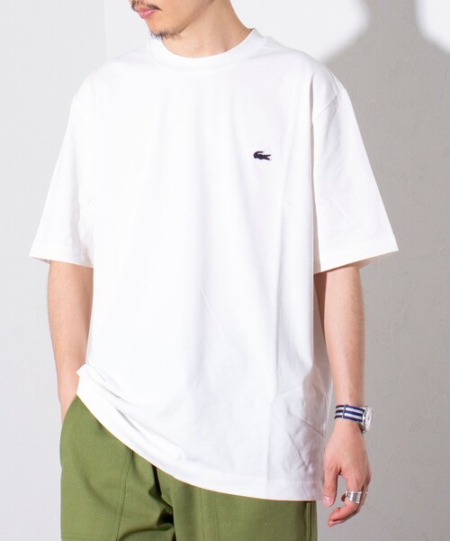 Lacoste x 潜め ONE PIECE』 扉絵バックプリント Tシャツ USs