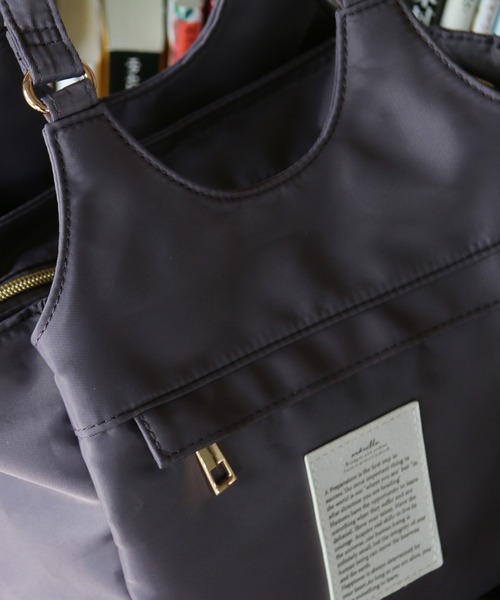 LBC（エルビーシー）の「多ポケ ミニトートバッグ（ショルダーバッグ・レディース・ブラック/グレー/ピンク・FREE）」の8枚目の写真