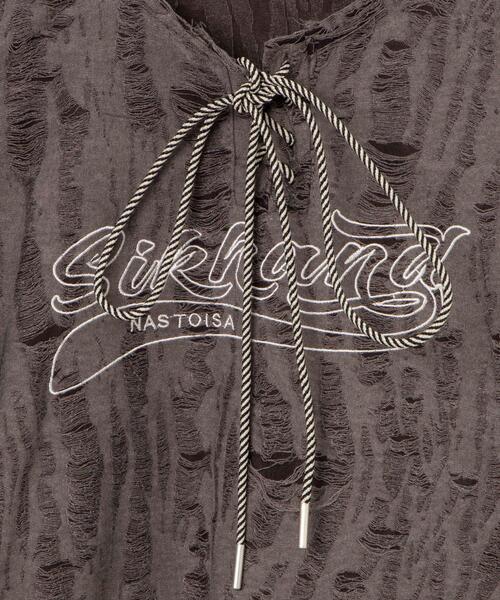 dispark(ディスパーク)の「DISPARK/ヴィンテージフロントレースアップT(Tシャツ/カットソー・レディース・グレー/ブラック・FREE)」の15枚目の写真