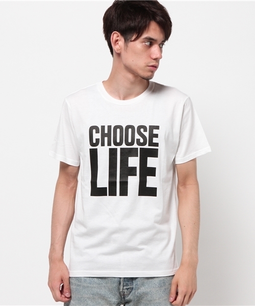 KATHARINE HAMNETT LONDON (キャサリンハムネットロンドン)の「【LAB】 CHOOSE LIFE T / Tシャツ(Tシャツ/カットソー・メンズ・ホワイト/ブラック・M/S/L)」の3枚目の写真