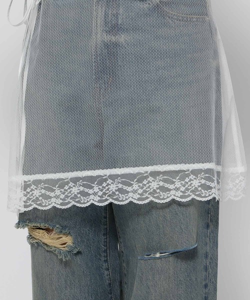 LOWRYS FARM（ローリーズファーム）の「レイヤードレースラップベルト 132605（ベルト・レディース・ブラック/ホワイト・FREE）」の12枚目の写真