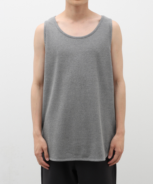 JOURNAL STANDARD relume（ジャーナルスタンダード　レリューム）の「レイヤードサーマル タンクトップ（タンクトップ・メンズ・グレー/ホワイト/チャコールグレー・SMALL/LARGE/MEDIUM）」の5枚目の写真