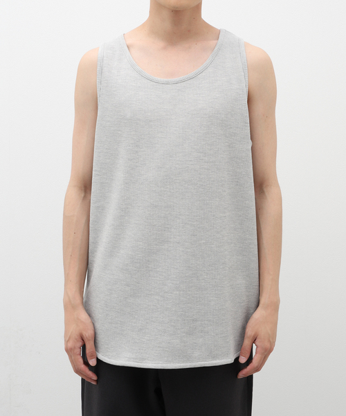 JOURNAL STANDARD relume（ジャーナルスタンダード　レリューム）の「レイヤードサーマル タンクトップ（タンクトップ・メンズ・グレー/ホワイト/チャコールグレー・SMALL/LARGE/MEDIUM）」の7枚目の写真