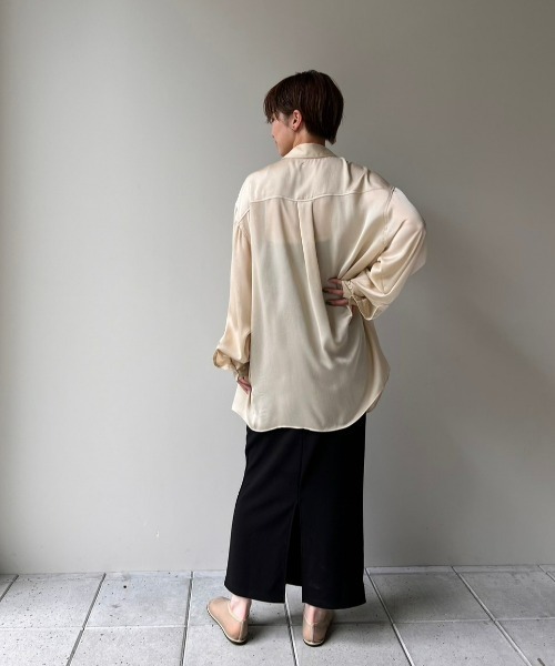 セール】ZOZOTOWN Limited Satin Over Shirts ＋ Novelty