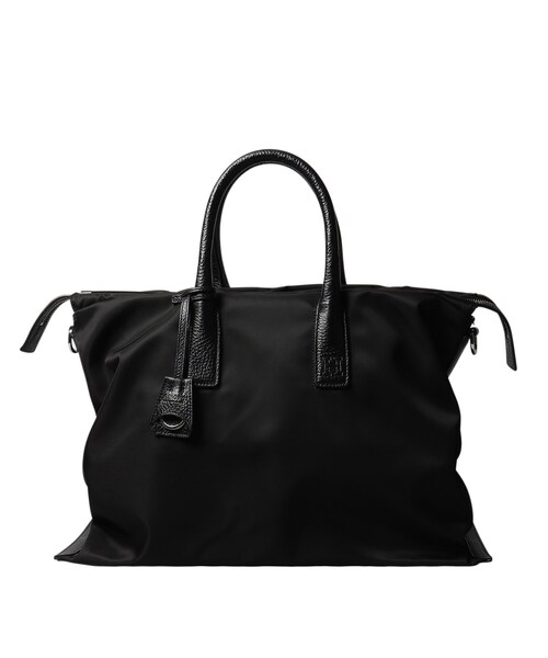 HIROFU(ヒロフ)の「【リカリカ】ナイロン ボストンバッグ L 2WAY(商品番号:P25-39411)(トートバッグ・レディース・ブラック・03)」の1枚目の写真