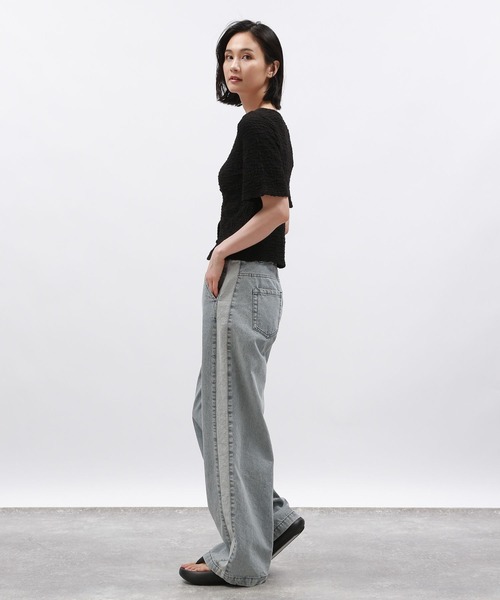 LAKOLE(ラコレ)の「カットジャガードショートカーディガン半袖 / 132259(カーディガン/ボレロ・レディース・ブラック/イエロー/アイボリー・SMALL/MEDIUM)」の14枚目の写真