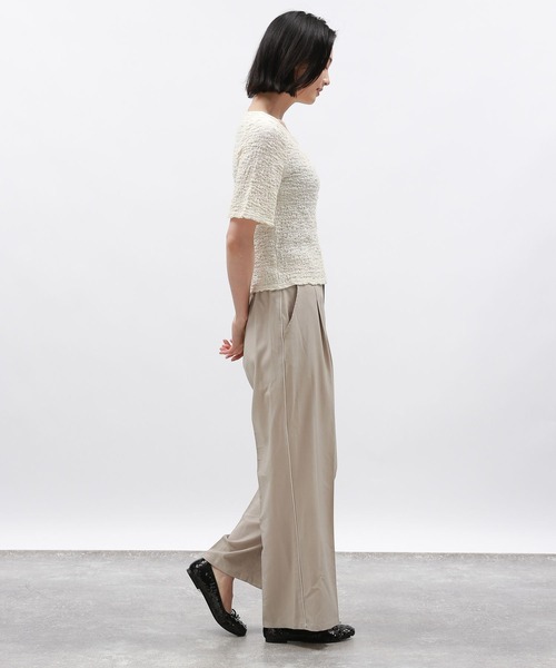 LAKOLE(ラコレ)の「カットジャガードショートカーディガン半袖 / 132259(カーディガン/ボレロ・レディース・ブラック/イエロー/アイボリー・SMALL/MEDIUM)」の21枚目の写真