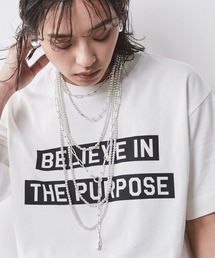 CHIC STYLE | 大きいサイズ 綿100％ロゴプリントTシャツ シックスタイル(Tシャツ/カットソー)