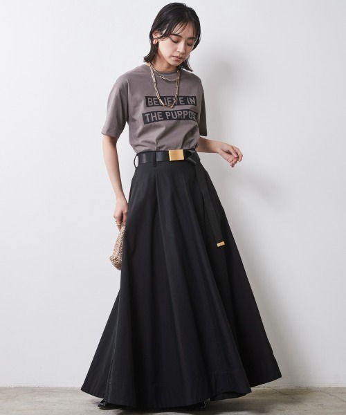 CHIC STYLE（シックスタイル）の「 ロゴプリントTシャツ ＜大きいサイズ有＞シックスタイル　（Tシャツ/カットソー・レディース・モカ/オフホワイト・3L/LL/L/M/5L/4L）」の13枚目の写真