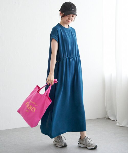 LBC（エルビーシー）の「ワッシャースピンドルリブワンピース（ワンピース・レディース・ブラック/ピンク/ダークオリーブ/ブルー・M）」の5枚目の写真