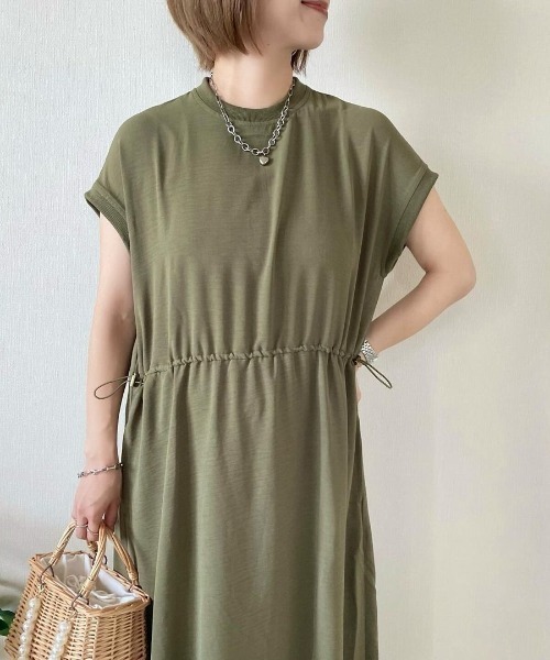 LBC（エルビーシー）の「ワッシャースピンドルリブワンピース（ワンピース・レディース・ブラック/ピンク/ダークオリーブ/ブルー・M）」の8枚目の写真