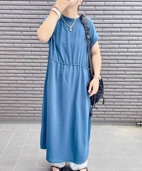 LBC（エルビーシー）の「ワッシャースピンドルリブワンピース（ワンピース・レディース・ブラック/ピンク/ダークオリーブ/ブルー・M）」の14枚目の写真