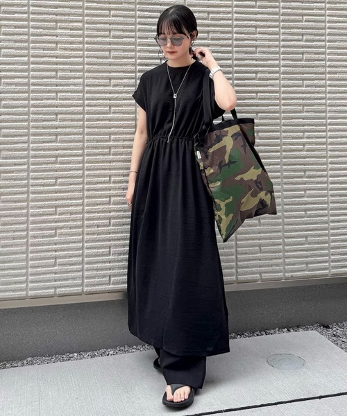 LBC（エルビーシー）の「ワッシャースピンドルリブワンピース（ワンピース・レディース・ブラック/ピンク/ダークオリーブ/ブルー・M）」の15枚目の写真