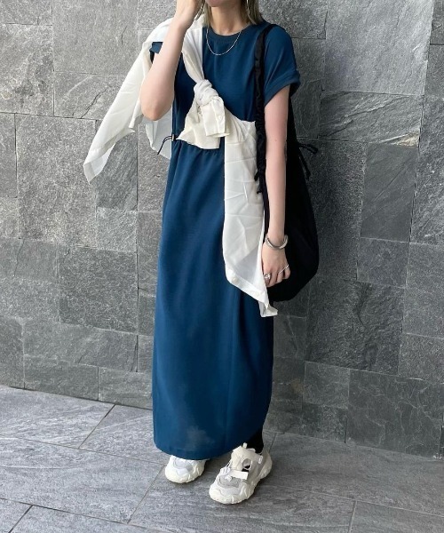 LBC（エルビーシー）の「ワッシャースピンドルリブワンピース（ワンピース・レディース・ブラック/ピンク/ダークオリーブ/ブルー・M）」の18枚目の写真