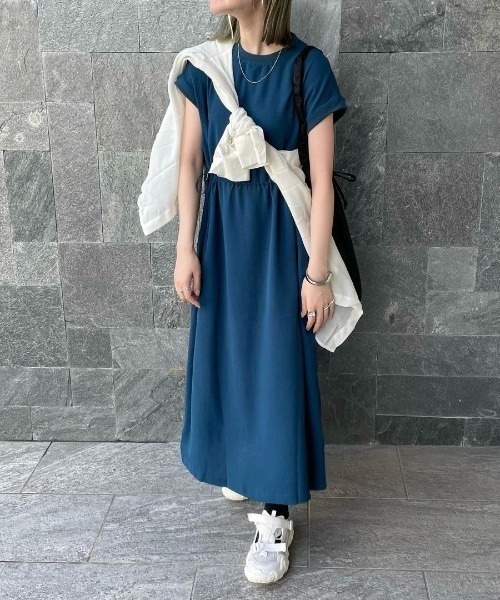 LBC（エルビーシー）の「ワッシャースピンドルリブワンピース（ワンピース・レディース・ブラック/ピンク/ダークオリーブ/ブルー・M）」の21枚目の写真