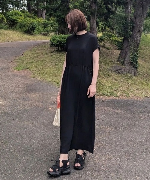 LBC（エルビーシー）の「ワッシャースピンドルリブワンピース（ワンピース・レディース・ブラック/ピンク/ダークオリーブ/ブルー・M）」の17枚目の写真