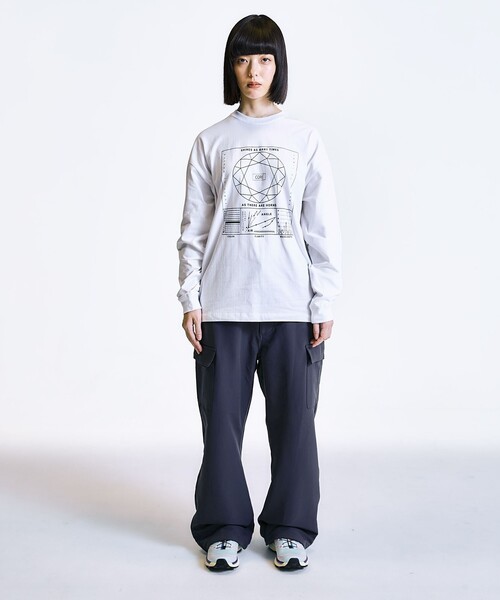 City Ambient Products(シティアンビエントプロダクツ)の「City Ambient Products: SHELTECH(R) グラフィック 長袖Tシャツ(Tシャツ/カットソー・メンズ・チャコールグレー/ホワイト/ブラック・LARGE/MEDIUM/SMALL)」の4枚目の写真