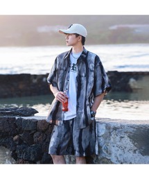 TopIsm（トップイズム）の「半袖ロールアップ総柄シャツとショーツのセットアップ（シャツ/ブラウス・メンズ）」
